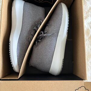 WOMENS ALLBIRDS WOOL RUNNER-UP MIZZLE GREY SHOES LACE UP SNEAKER NIB